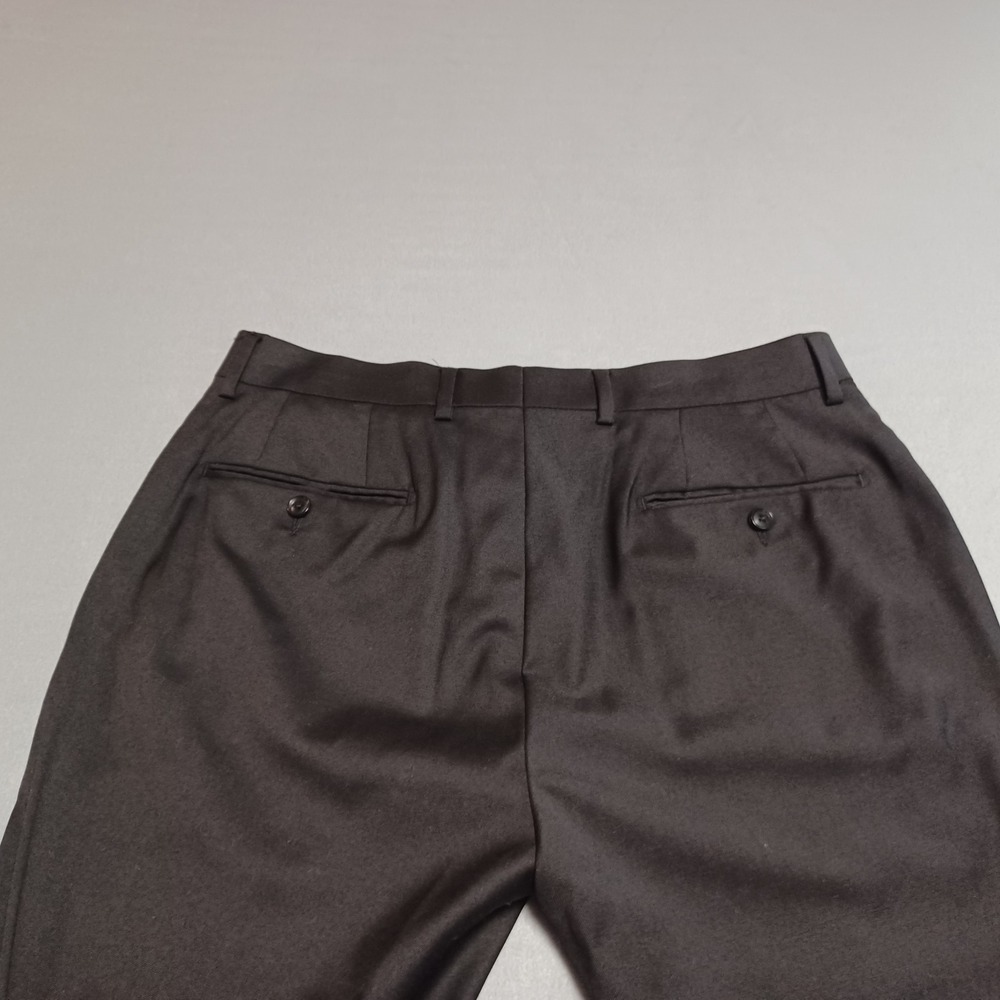 Calvin Klein Mens Wool Blend Dress Pants Charcoal Grey Flat Front‎ 33W x 30L - Picture 3 of 5